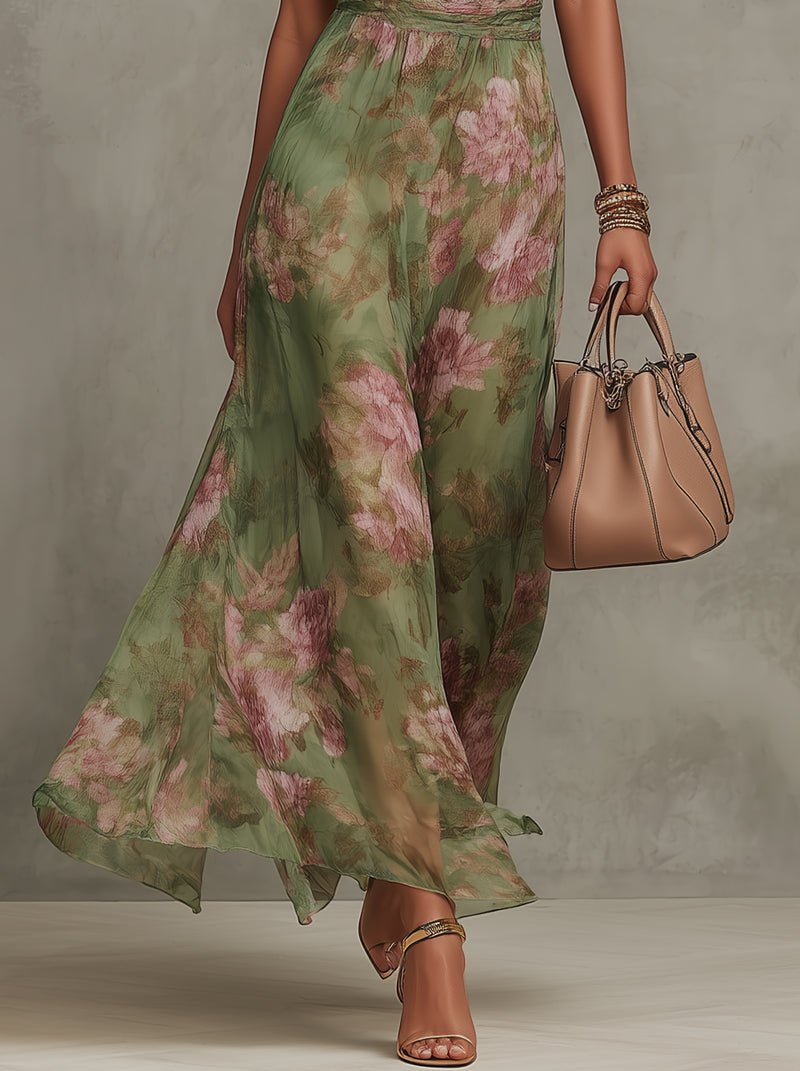 Marisol Chiffon Strandkleid im Blumenmuster foto 4
