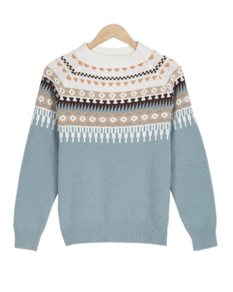 Damen Norweger Pullover aus Baumwolle (5)