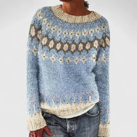 Alina | Damen Norweger Pullover im klassischen Stil