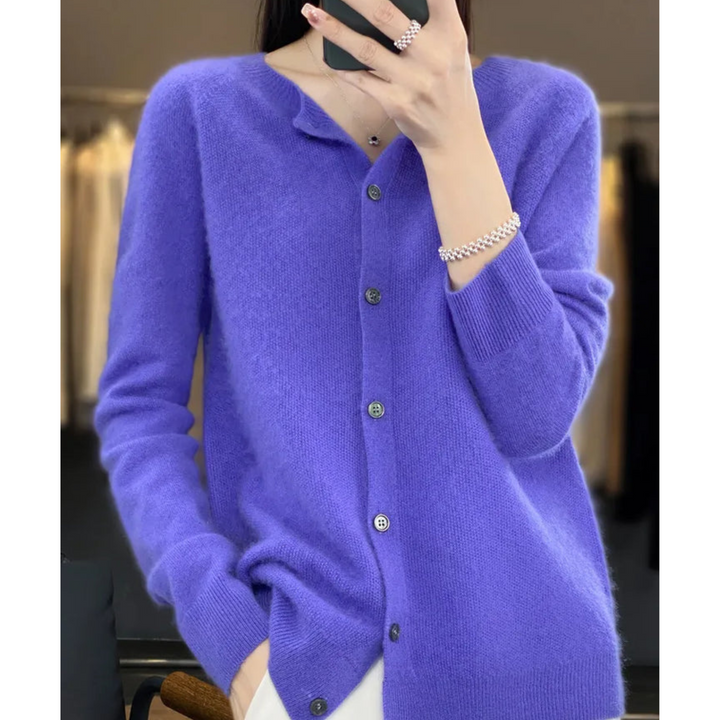 Damen Offener Pullover für alle Jahreszeiten in Dunkelblau