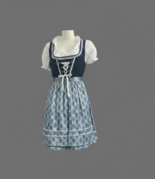 Damen Oktoberfest-Dirndl mit Schürze und Bluse (3)