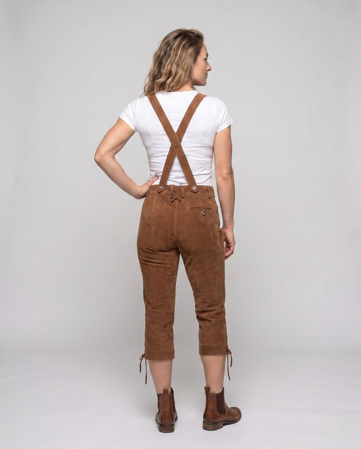 Damen Oktoberfest Lederhose für Volksfeste (4)