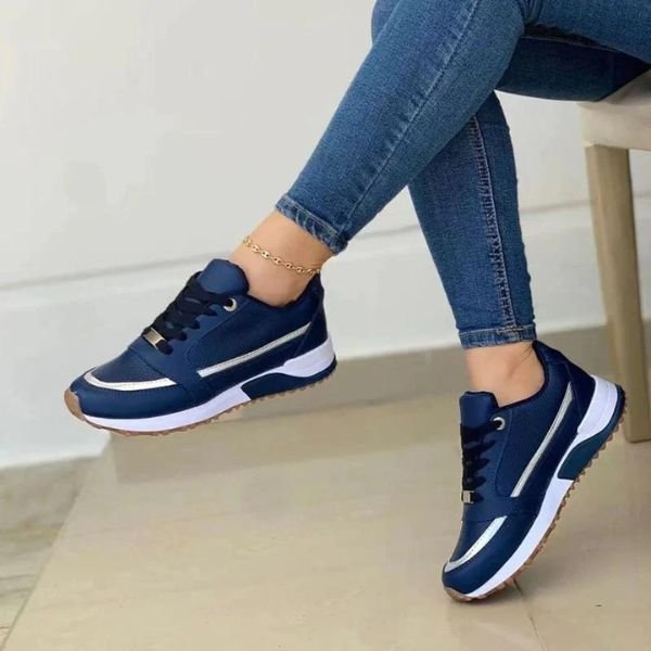 Damen Orthopädische Alltags-Sneaker in Blau