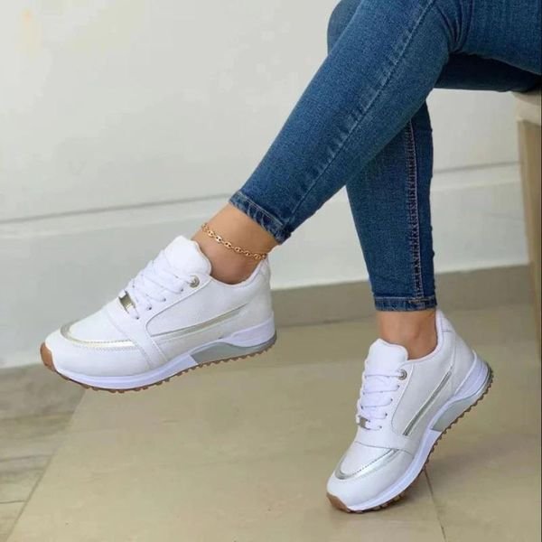 Damen Orthopädische Alltags-Sneaker in Weiß