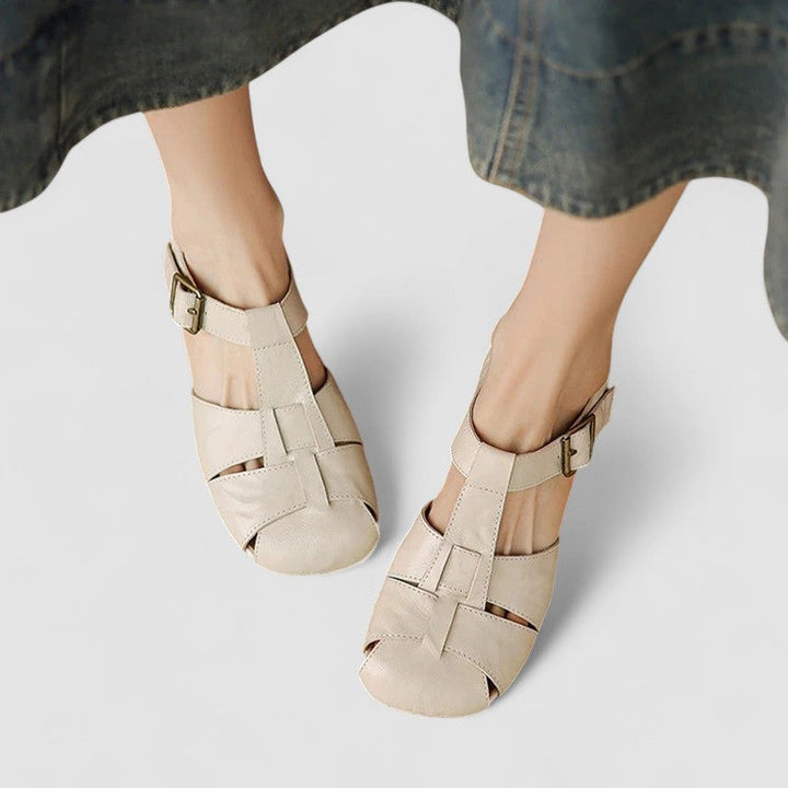 Damen Orthopädische Mary Janes in Beige