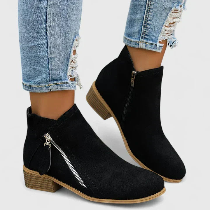Damen Orthopädische Stiefeletten Wasserdicht Rutschfest (5)