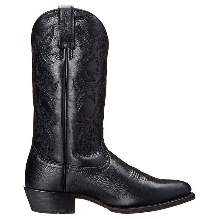 Damen Orthopädische Western Stiefel im Vintage-Stil in Schwarz 4
