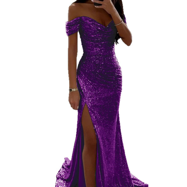 Damen Pailletten Kleid für Hochzeitsgäste (10)