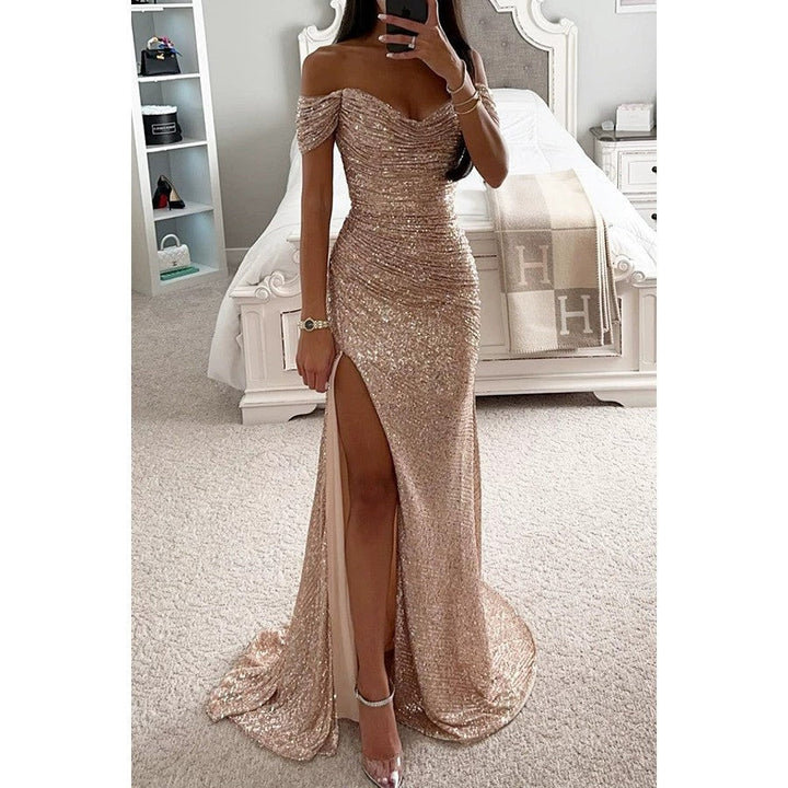Damen Pailletten Kleid für Hochzeitsgäste (8)