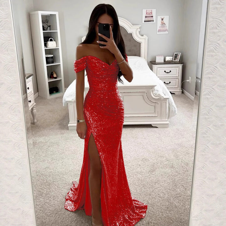 Damen Pailletten Kleid für Hochzeitsgäste (9)