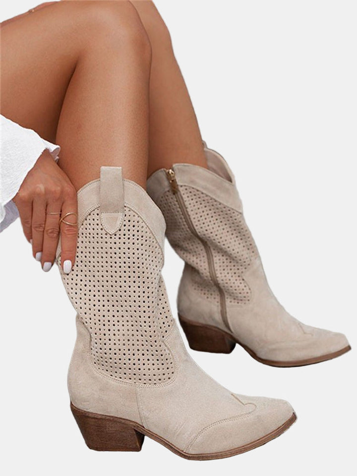 Damen Perforierte Stiefeletten für Übergangswetter (4)