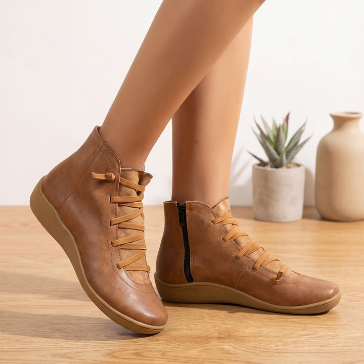Damen Plateau-Stiefel mit orthopädischem Komfort im Alltag (9)