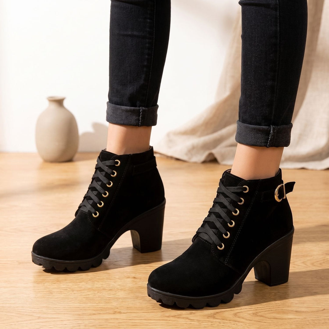 Damen Plateau-Stiefeletten für den Winter
