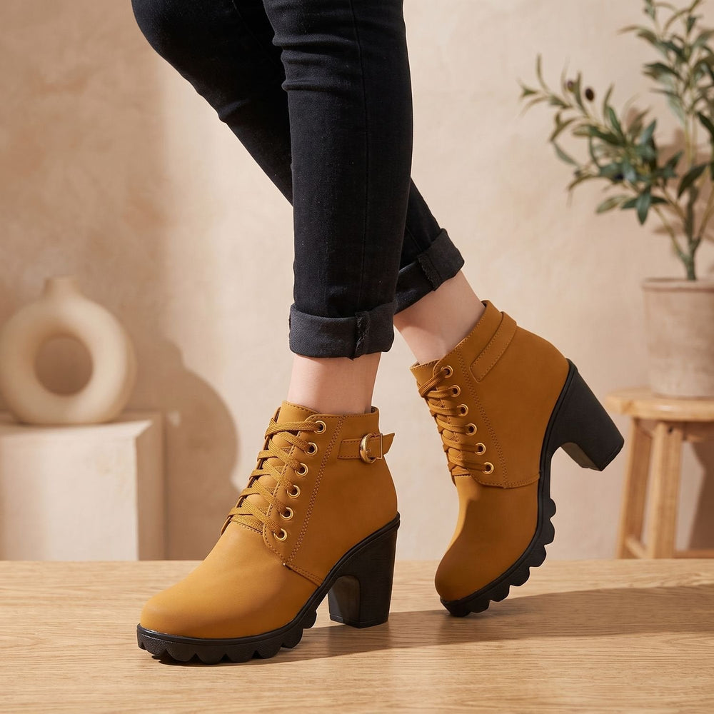 Damen Plateau-Stiefeletten für den Winter (2)