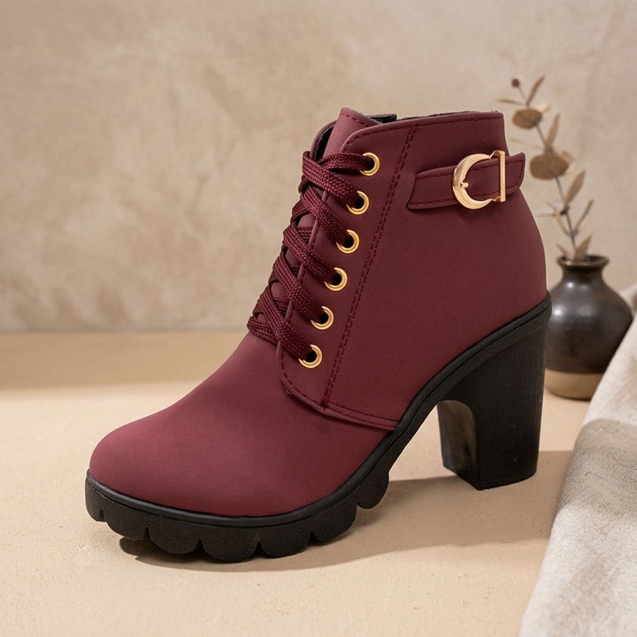 Damen Plateau-Stiefeletten für den Winter (3)
