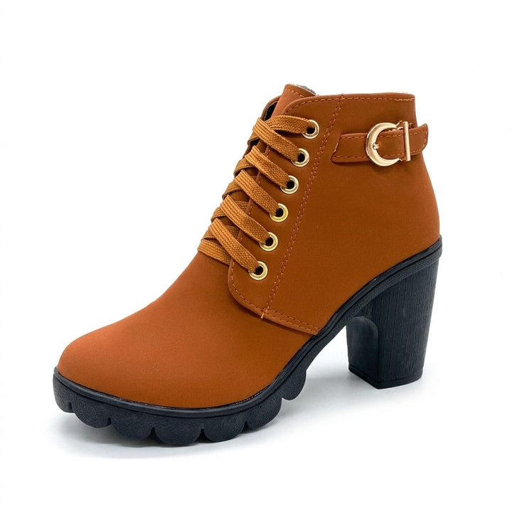 Damen Plateau-Stiefeletten für den Winter (5)
