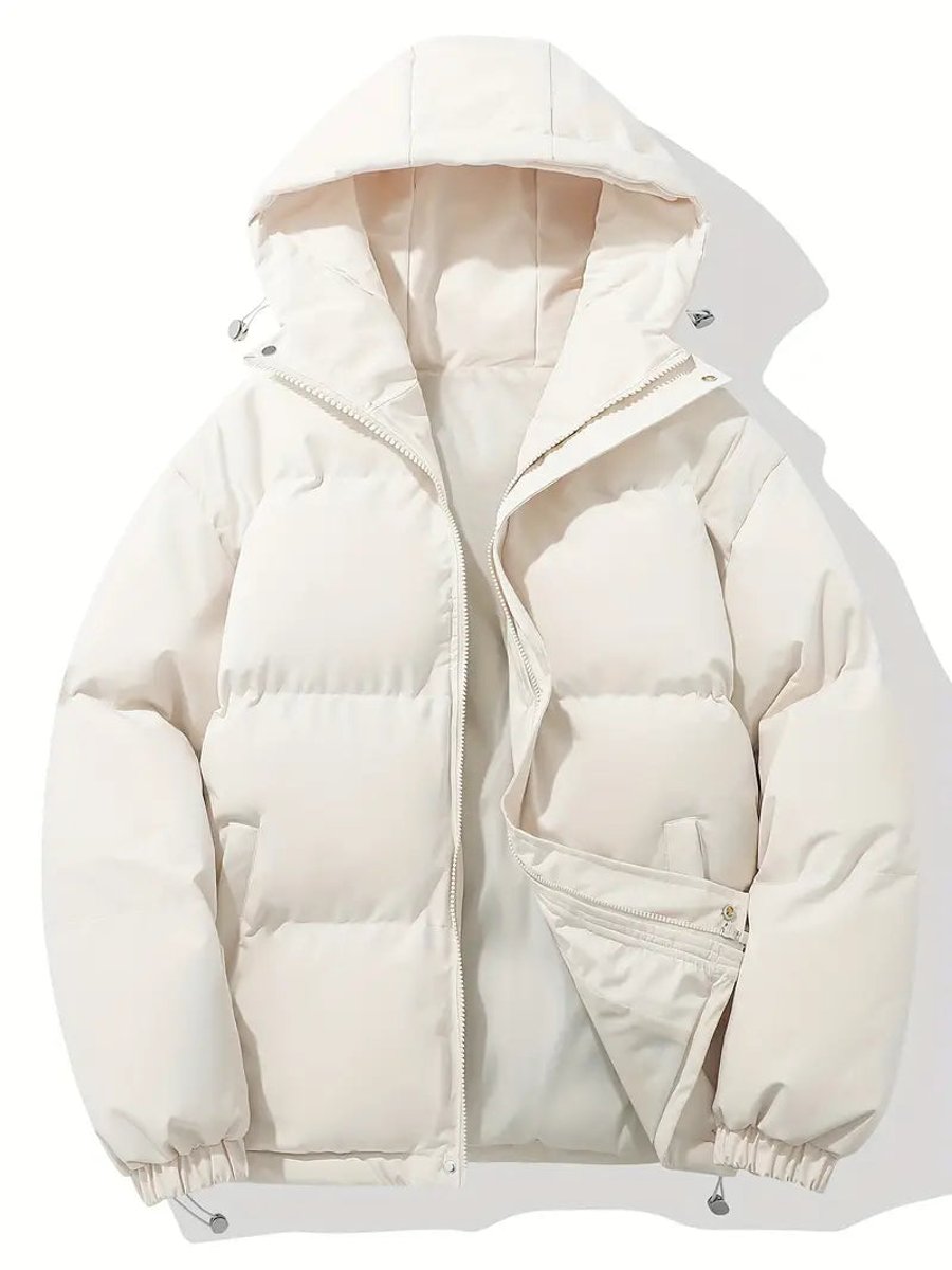 Damen Pufferjacke für Herbst mit Kapuze (4)