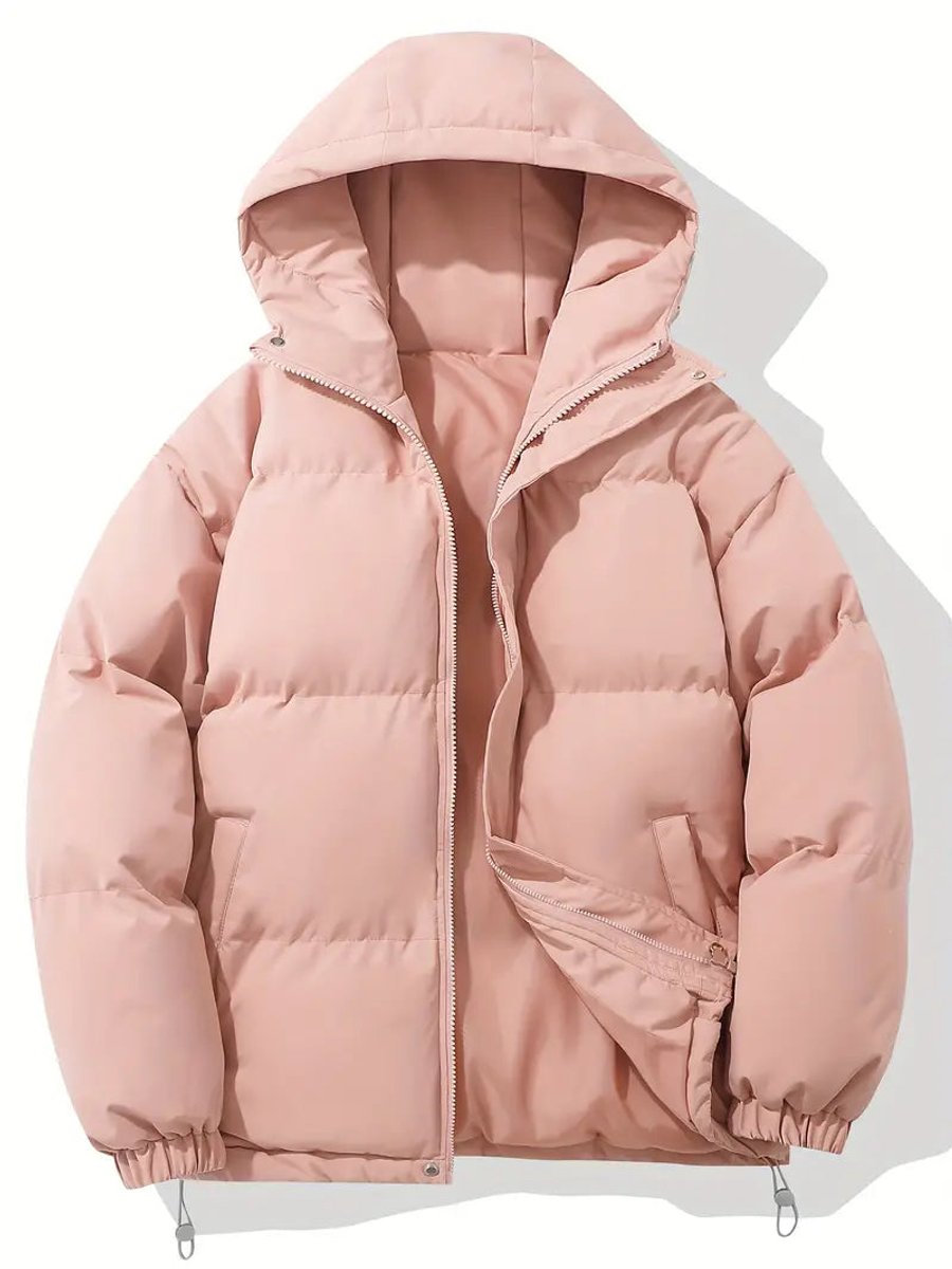 Damen Pufferjacke für Herbst mit Kapuze (5)