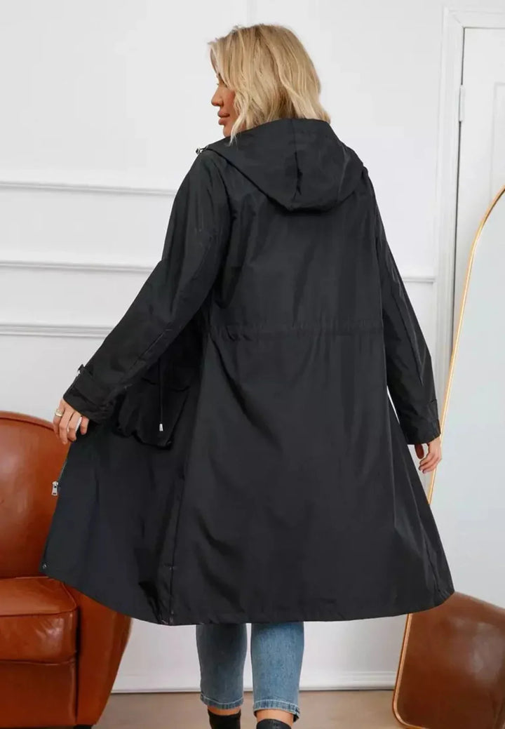 Damen Regenjacke mit Kapuze für Alltag (3)