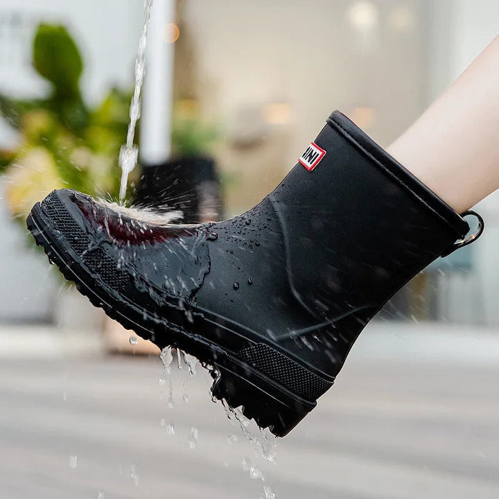 Damen Regenstiefel mit rutschfester Gummisohle (7)