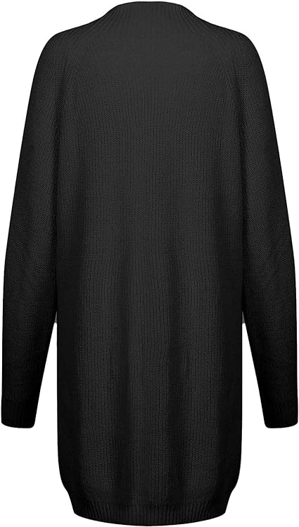 Damen Rollkragen Strickkleid in Minilänge (17)