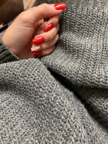 Damen Rollkragen Strickkleid in Minilänge (20)
