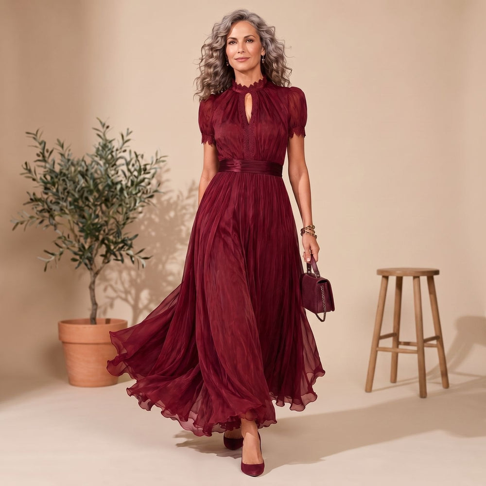 Damen Romantisches Maxi-Kleid für Hochzeitsgäste (2)