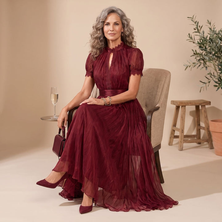 Damen Romantisches Maxi-Kleid für Hochzeitsgäste (6)