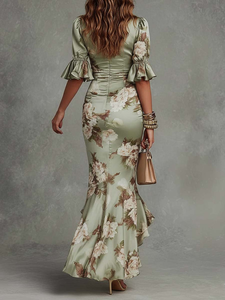 Damen Romantisches Maxikleid für Hochzeitsgäste im Herbst (3)