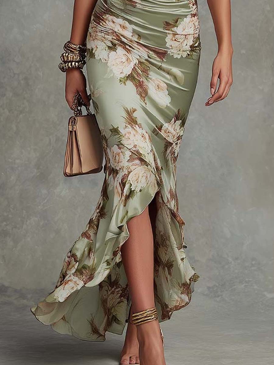 Damen Romantisches Maxikleid für Hochzeitsgäste im Herbst (5)