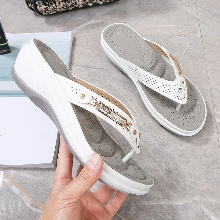 Damen Sandalen mit Orthopädischer Polsterung