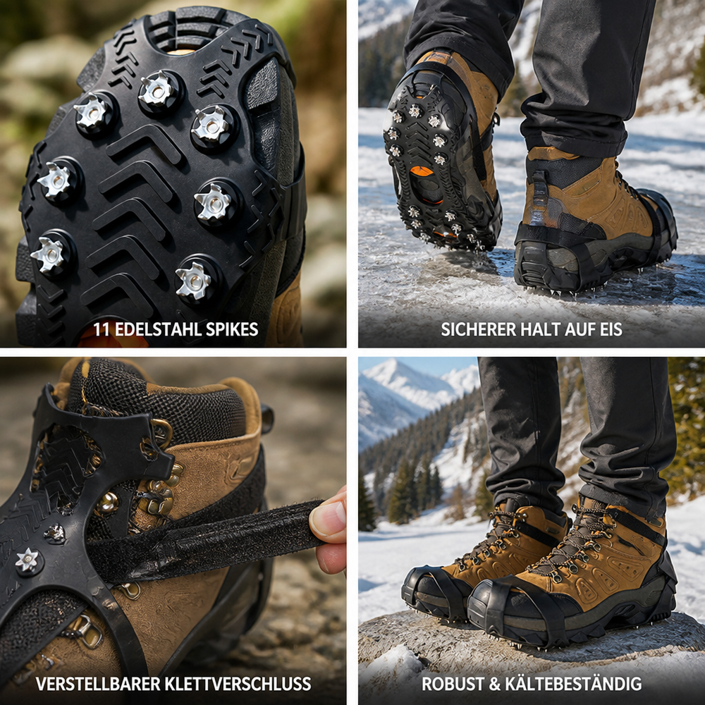 Damen Schneeketten für Stiefeletten und Winterschuhe (2)