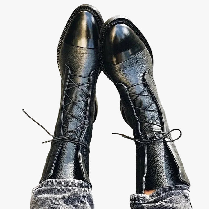 Damen Schnürstiefeletten im strukturierten Look