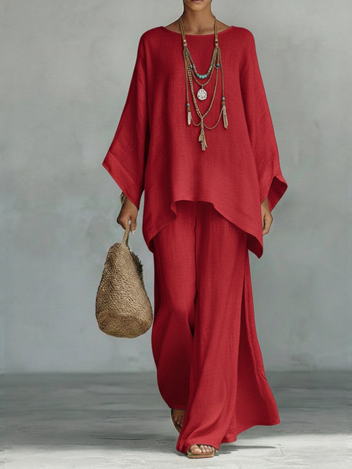 Damen Set elegant für warme Tage in Rot