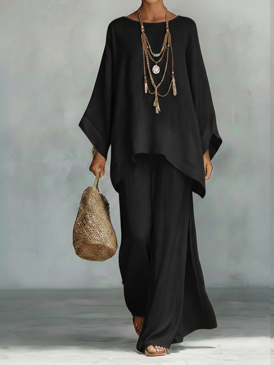 Damen Set elegant für warme Tage in Schwarz