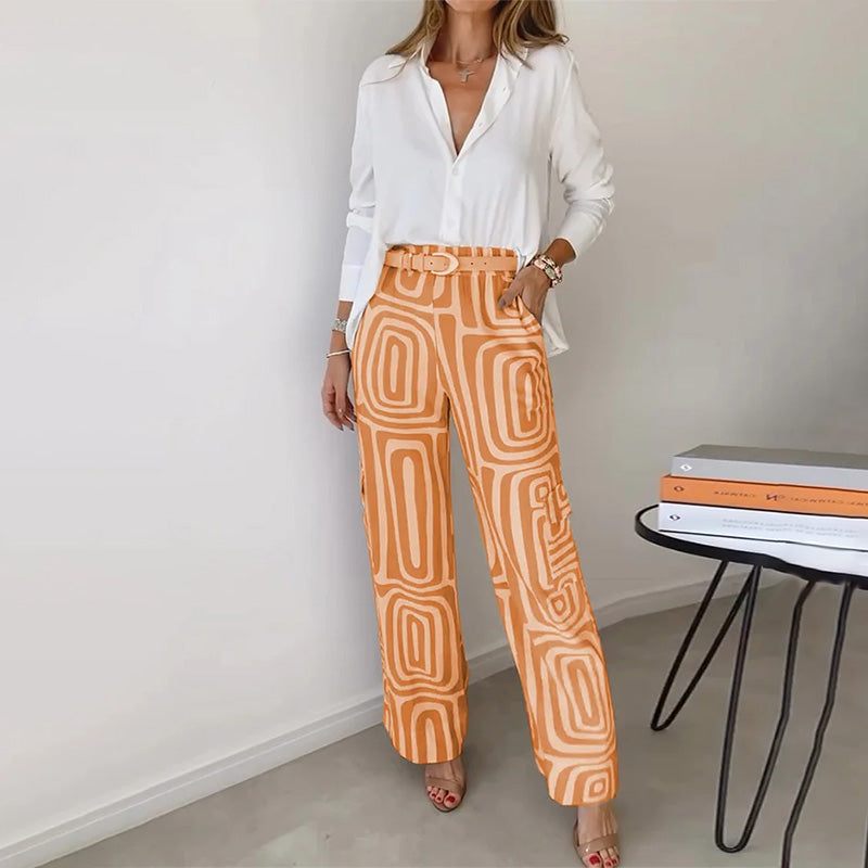 Damen-Set mit eleganter Hose und Bluse (6)