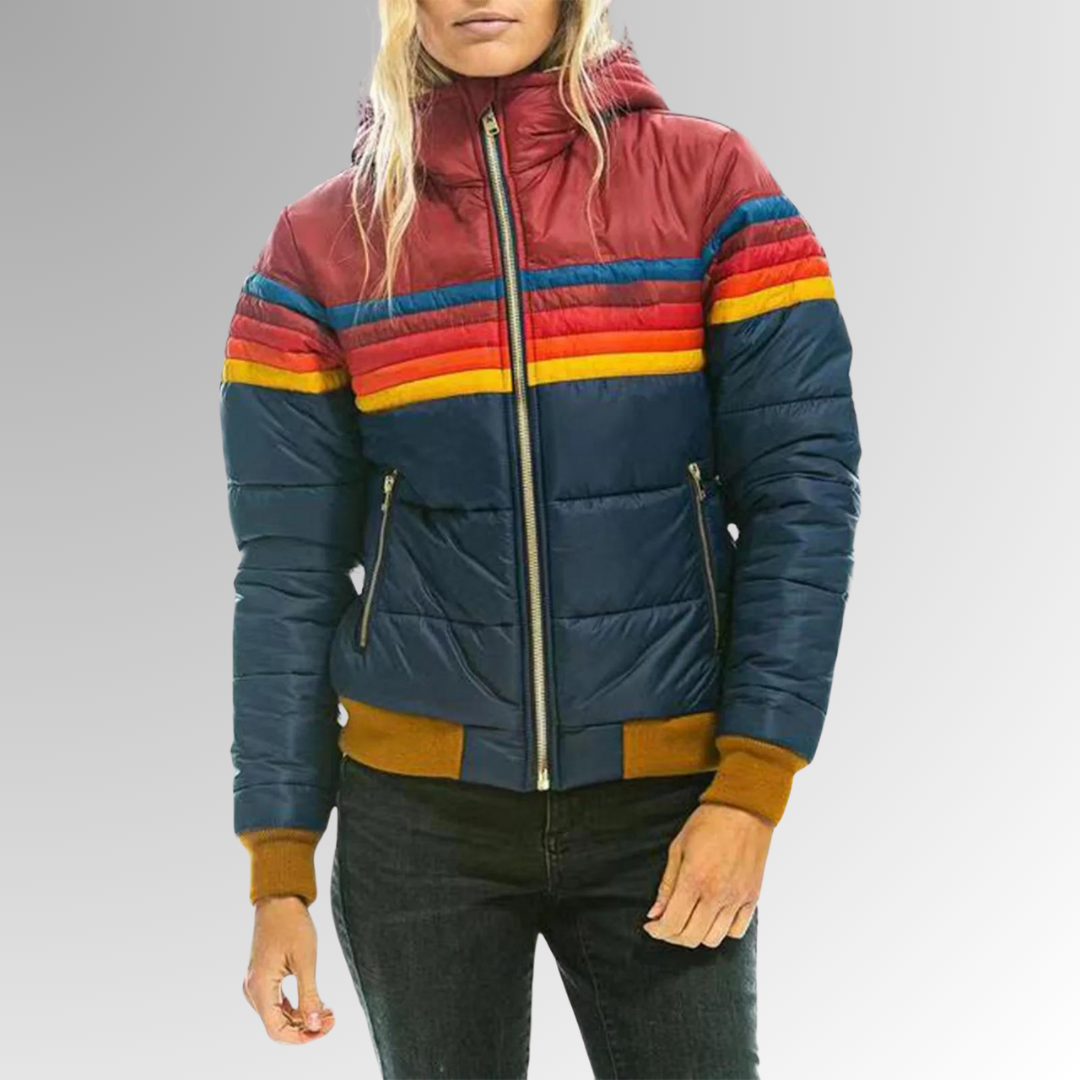 Damen Steppjacke mit Kapuze für den Herbst (5)