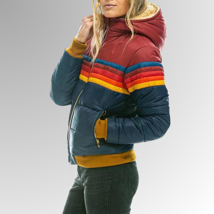 Damen Steppjacke mit Kapuze für den Herbst (6)