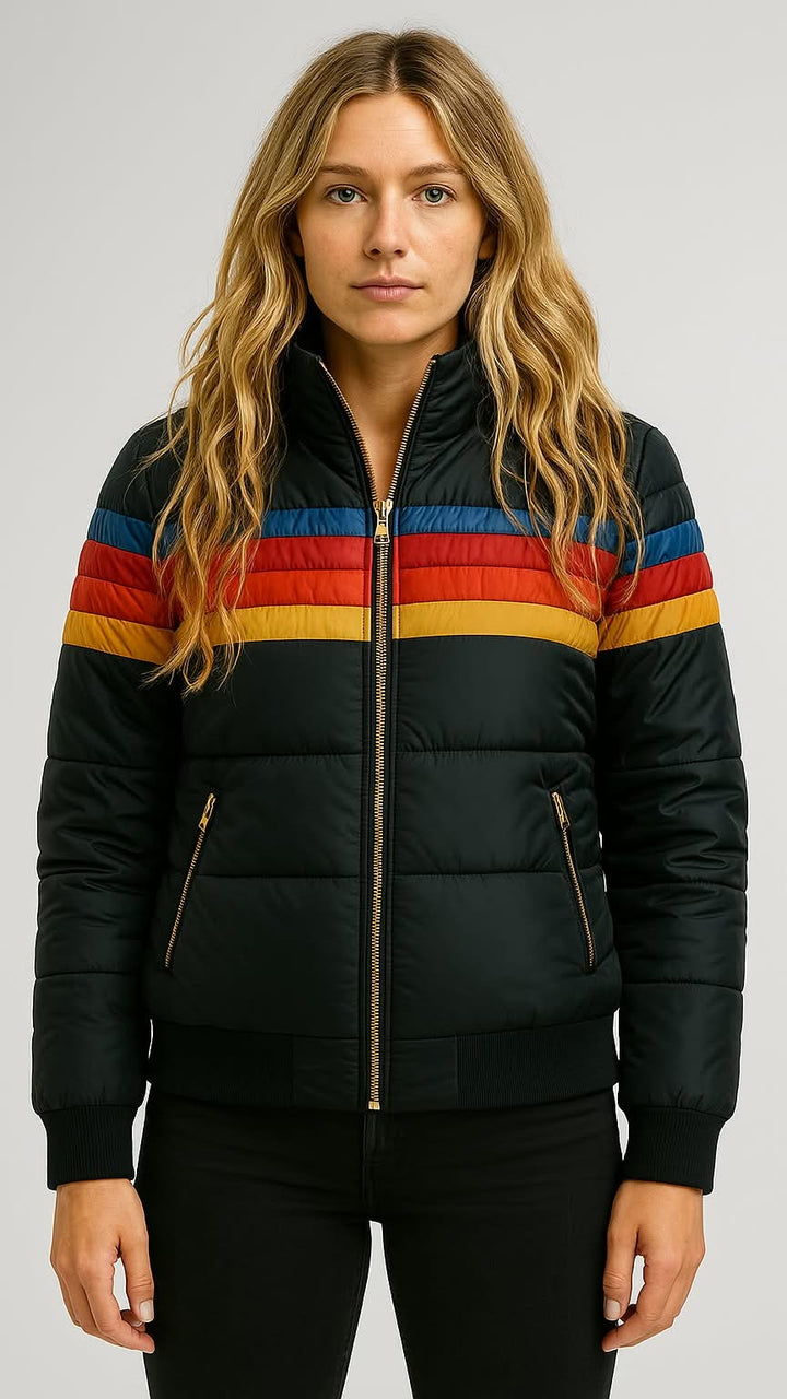 Damen Steppjacke mit Kapuze für den Herbst (7)