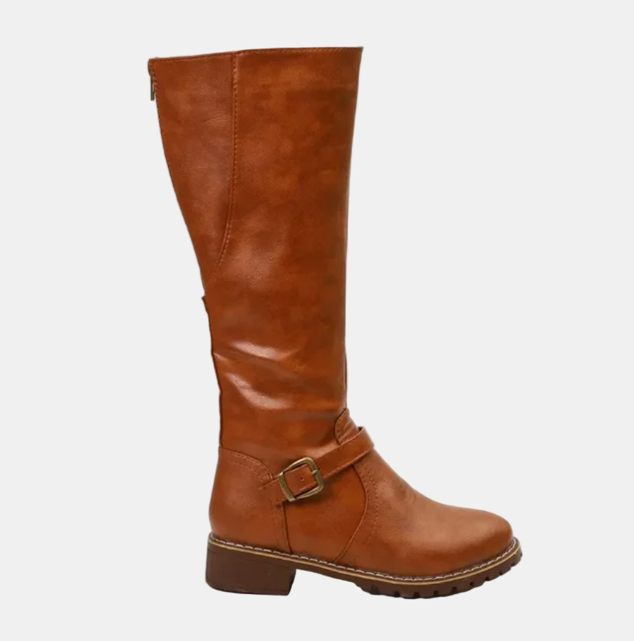 Damen Stiefel elegant von Tag zu Nacht in Braun 3