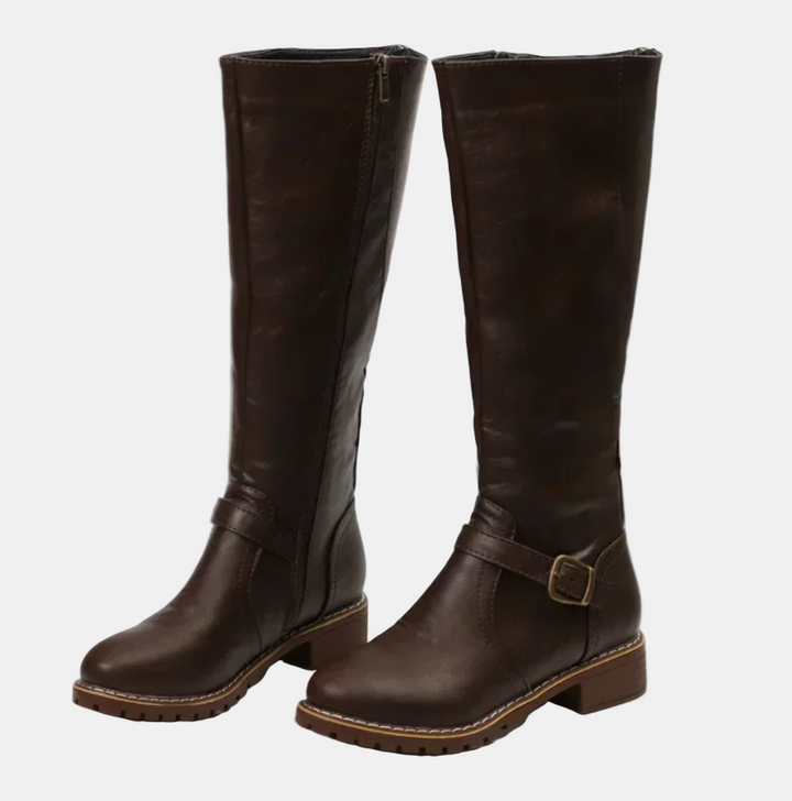 Damen Stiefel elegant von Tag zu Nacht in Braun 5