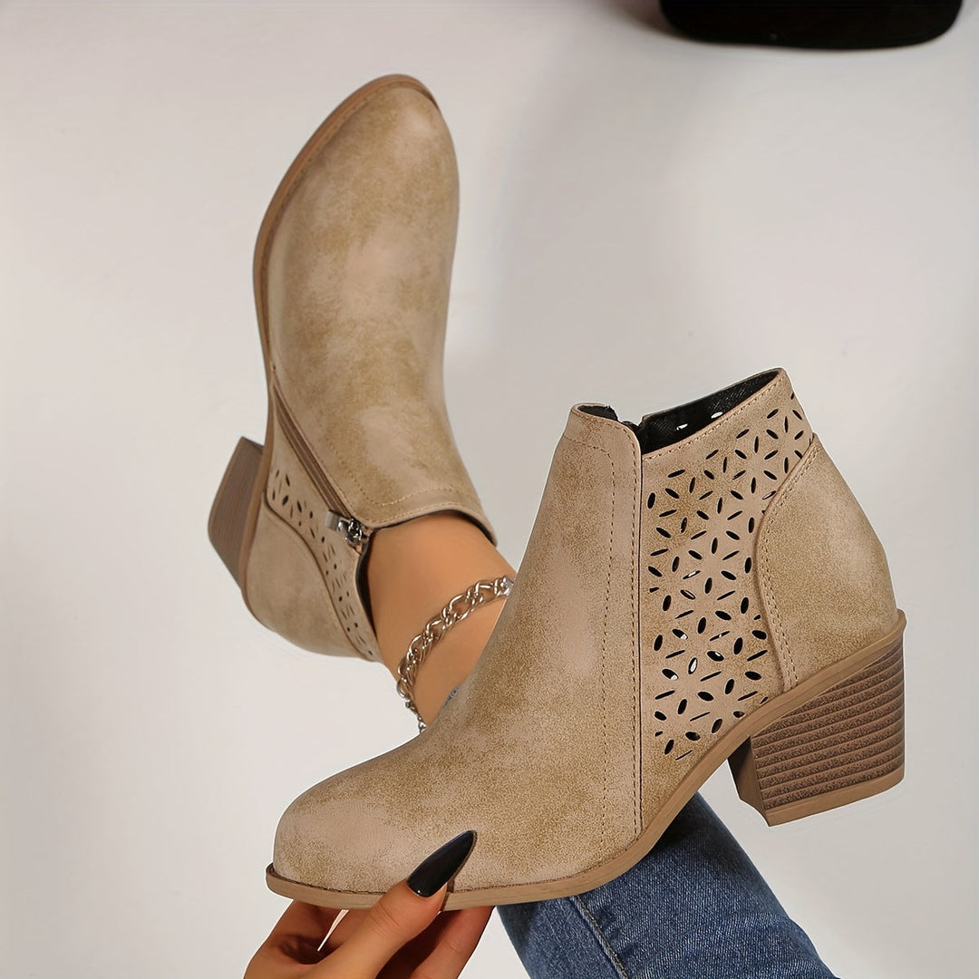 Damen Stiefel für Arbeit und Alltag in Beige