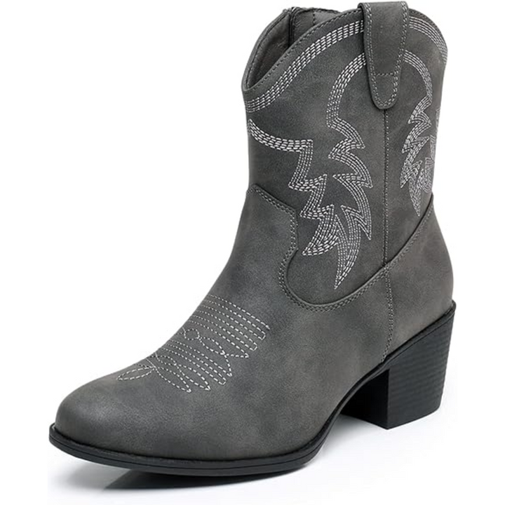 Damen Stiefel im Western-Stil in Grau