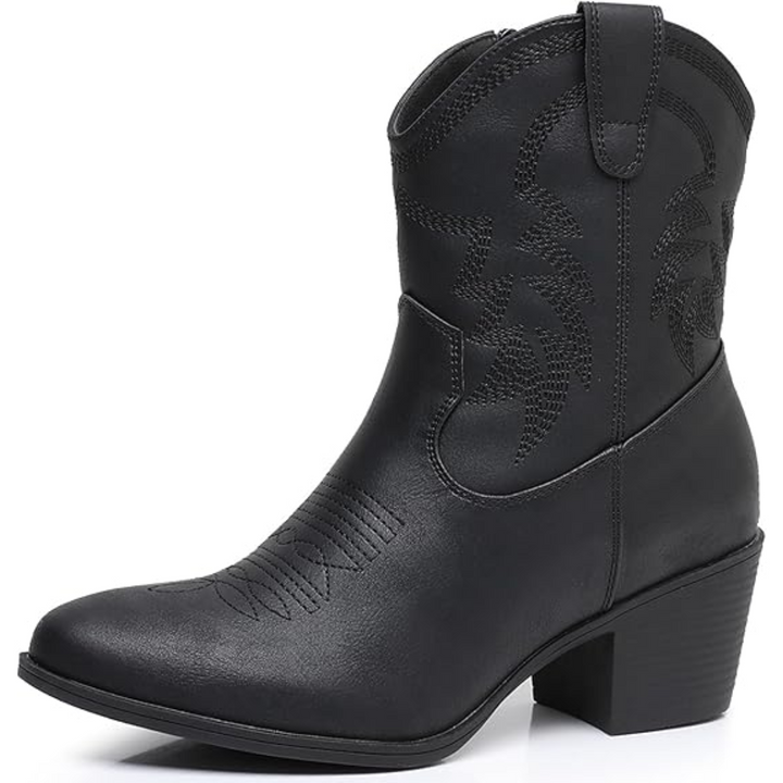 Damen Stiefel im Western-Stil in Schwarz