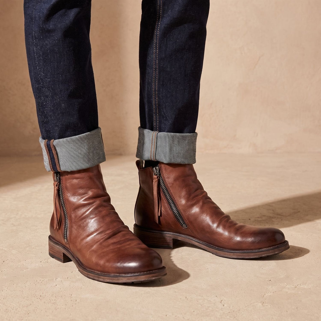 Damen Stiefeletten aus Leder für den Winter