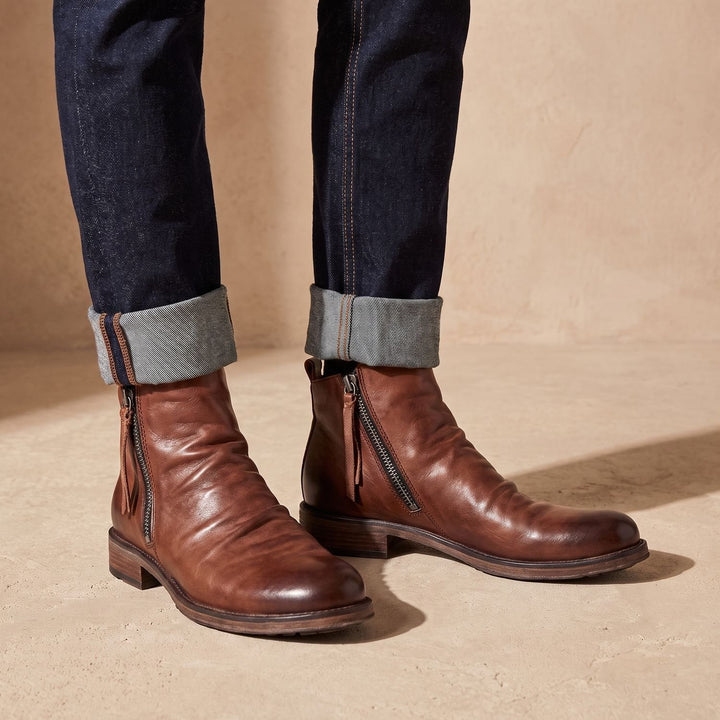 Damen Stiefeletten aus Leder für den Winter