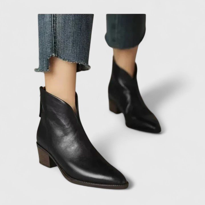 Damen Stiefeletten elegant für vielseitige Anlässe in Schwarz