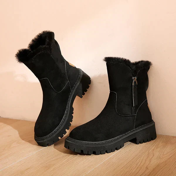 Damen Stiefeletten für Winter und Alltag in Schwarz