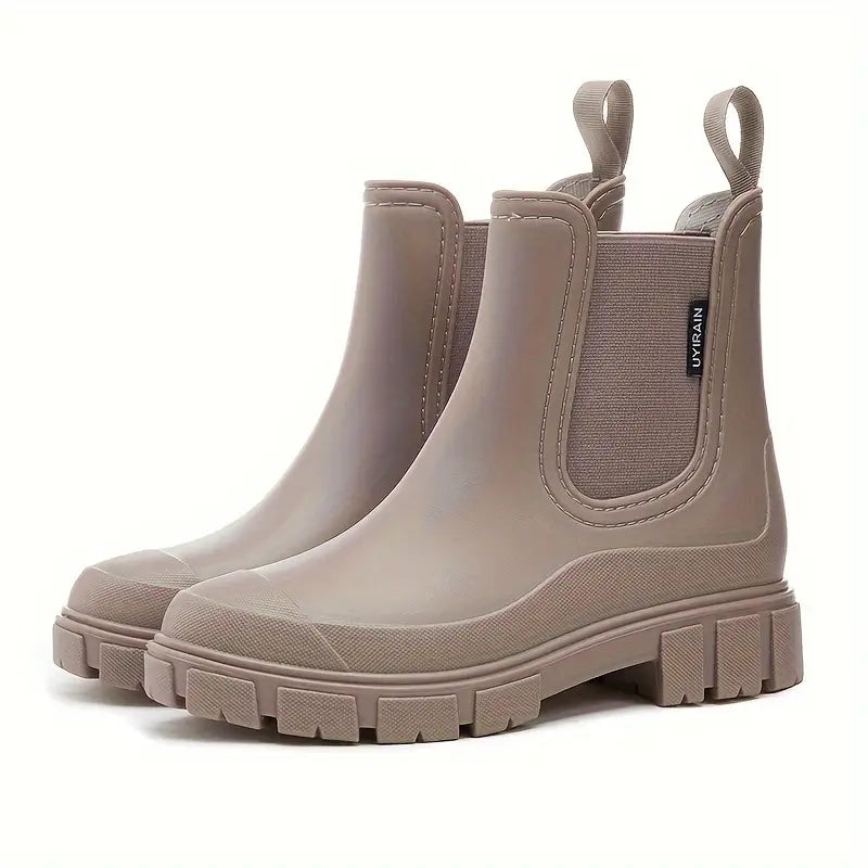 Damen Stiefeletten im Chelsea-Stil zum Alltag in Braun