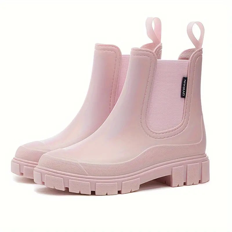 Damen Stiefeletten im Chelsea-Stil zum Alltag in Rosa